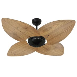 Ventilador de Teto Volare Preto Dunamis Rádica Freijó 220V