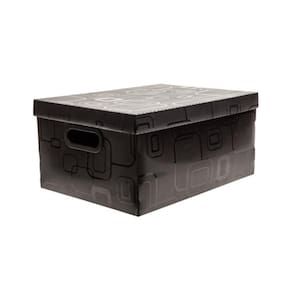 Caixa Organizadora Dello Pequena 31X25X18,5Cm Preta 2170
