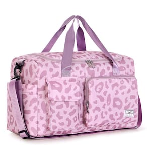 Mochila de ginástica feminina FIORETTO rosa leopardo, capacidade de 37 L