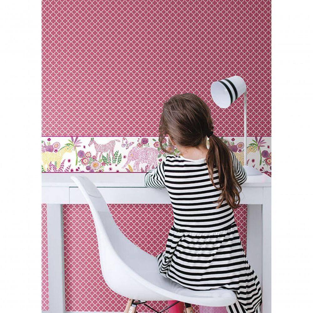 Papel De Parede Waverly Kids Framework Wk6887 - Rolo 10m X 0,52m
