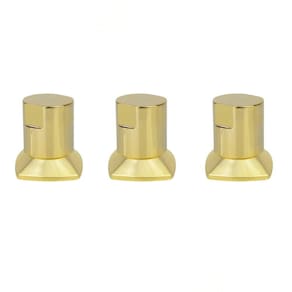 Kit 03 Acabamento Registro Dourado Ouro Encaixe Deca Docol Docol