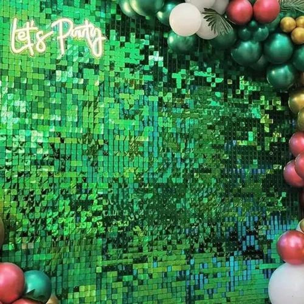 Kit 20 Placa Painel Shimmer Wall Muro Lantejoula Festa 30X30