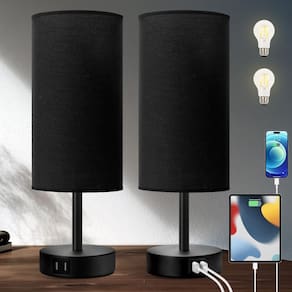 Luminárias de cabeceira Yarra-Decor Touch Control, 3 vias, reguláveis, pacote com 2