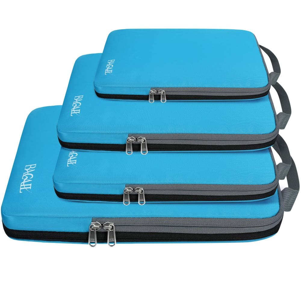 Cubos de embalagem de compressão BAGAIL 4/6/8 Set Travel Blue Cloth
