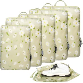 Conjunto de cubos de embalagem de compressão BAGAIL 6 para Travel Green