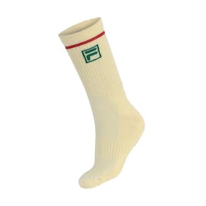 Meia Fila Sport Style Team 34 ao 38 Bege Vermelho e Verde