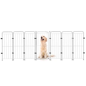 Cercado Cachorro Caes Grande Portao + 6 Modulos 272X98Cm Pet