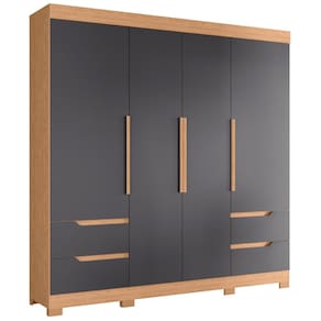 Guarda Roupa Casal Vivacce 4 Portas e 4 Gavetas - Móveis Albatroz