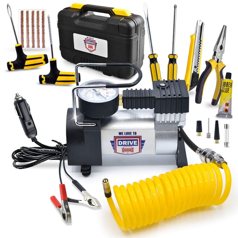 Compressor de ar portátil com inflador de pneus 150 PSI 12V DC Car