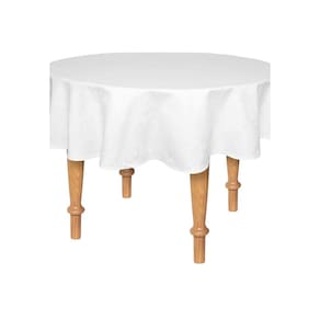 Toalha De Mesa Redonda Karsten Celebration Verissimo Branca