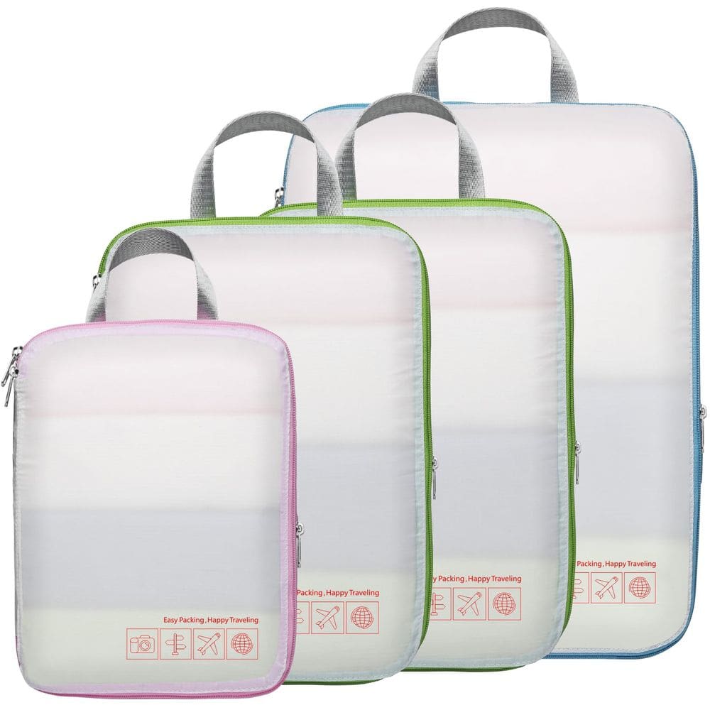 Pacote de 4 cubos de compressão Cambond para mulheres que viajam
