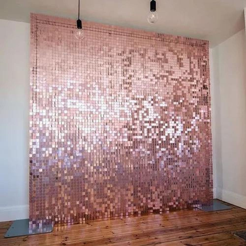 1 Placa Painel Shimmer Wall Muro Lantejoula Festa Cor 30X30