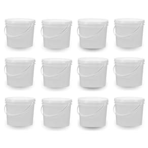 Balde Para Massinha 1.8 Litros Branco 12 Pçs