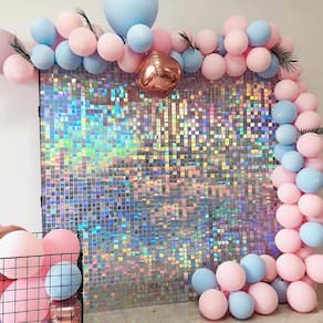 1 Placa Painel Shimmer Wall Muro Lantejoula Festa Cor 30X30