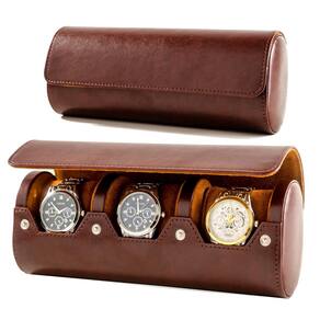 Estojo de viagem Watch Mr.Okay 3 Classic Leather para homens