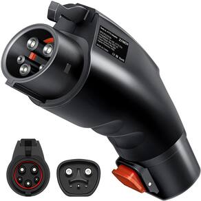 Adaptador Zanch Tesla para J1772/CCS1 EVs 60A 250V AC - Preto