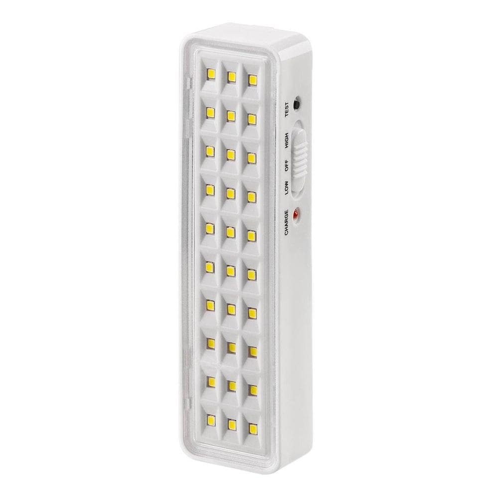 Luminária De Emergência Alto Brilho Recarregável Iluminação
