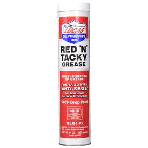 Cartucho Grease Lucas Oil Red N Tacky de 400 ml (pacote com 10)