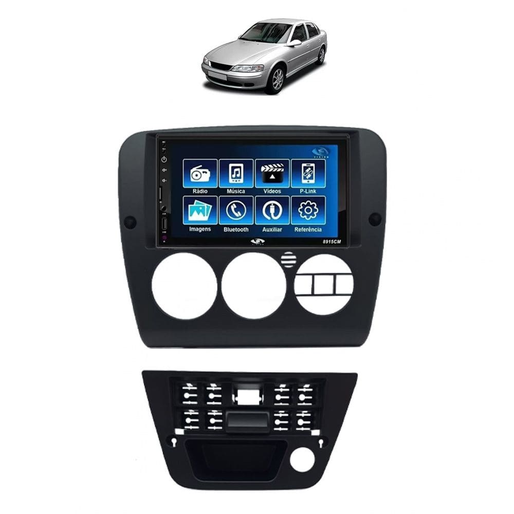 Kit Multimídia Vectra 96 / 05 Ar Digital 7 Pol Mp5 Bt Usb Sd Espelhamento