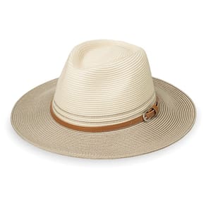 Chapéu de sol feminino Wallaroo Kristy Fedora UPF 50+ Ivory/Stone
