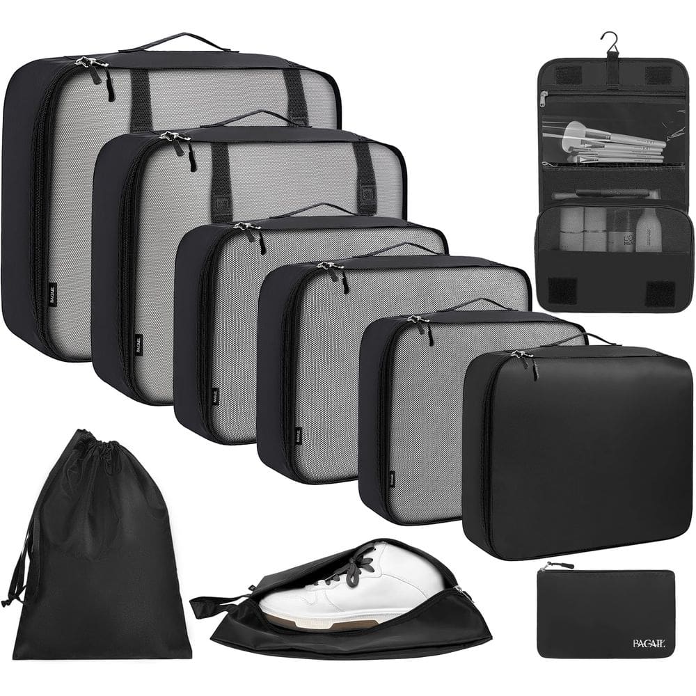 Conjunto de cubos de embalagem BAGAIL 10 para bagagem de mão de viagem