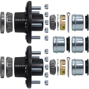 Kit de cubo de reboque IbroPrat 5 Bolt 4.5 para eixo de reboque de 3500 libras