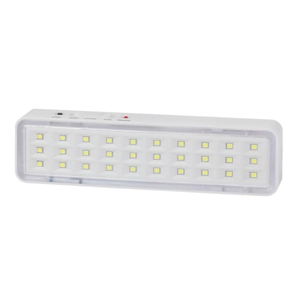 Luminária Emergência Branco Bivolt Sensor Presença Portátil