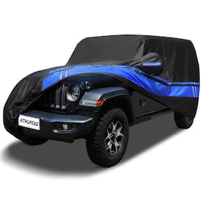 Capa de carro ATHUPEAD impermeável de 10 camadas para Jeep Wrangler de 2 portas