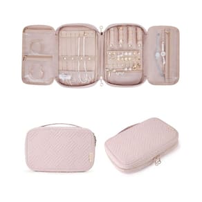 Estojo organizador de joias BAGSMART Travel para colar e brincos