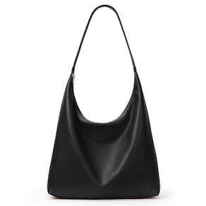 Sacola KALIDI Casual Vegan Leather Hobo Zipper para mulheres