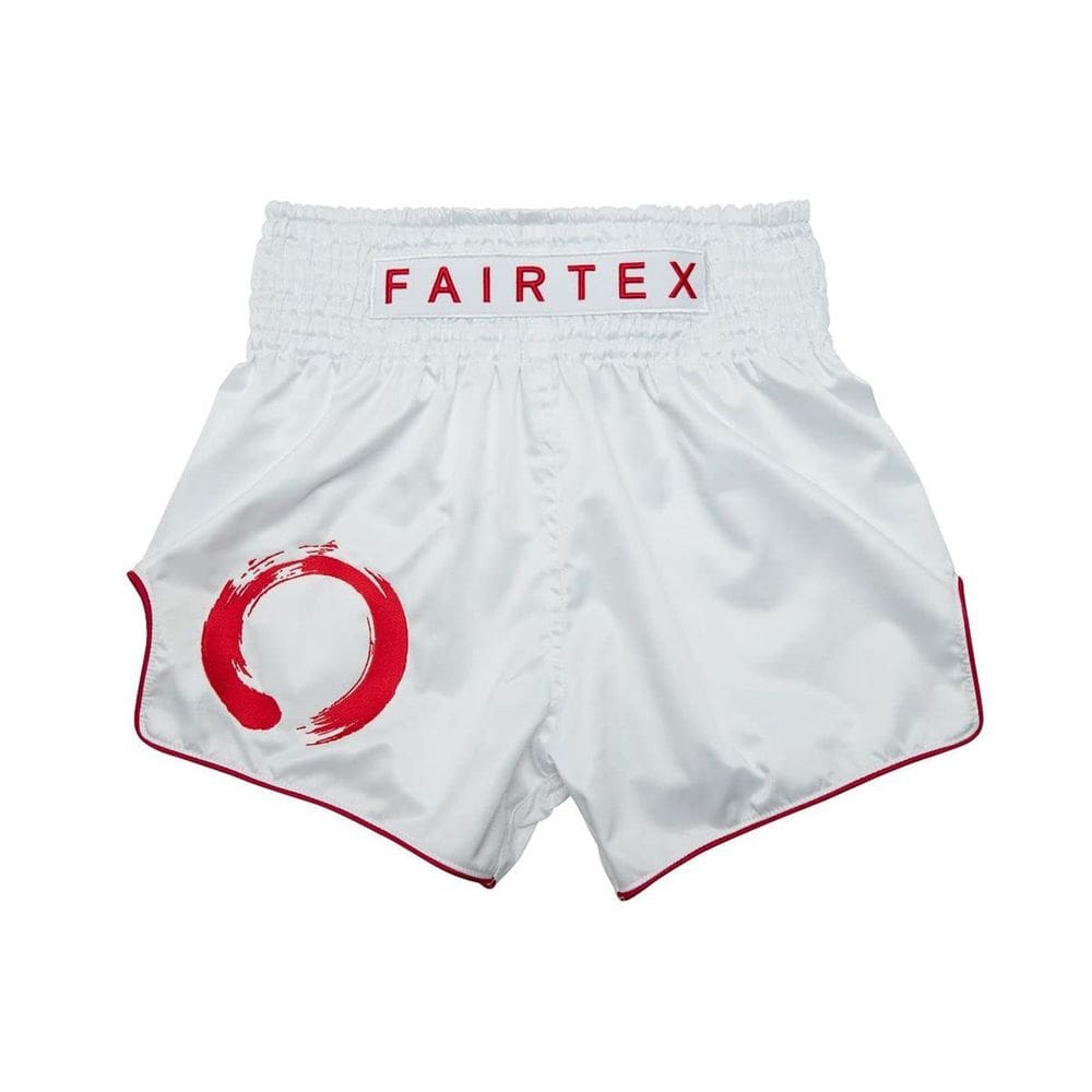 Calções de boxe de Muay Thai Fairtex BS1918 Enso White (XL)