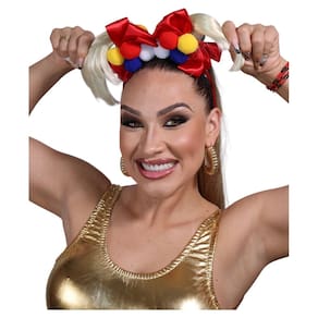 Tiara Xuxa Rainha dos Baixinhos Acessório Fantasia Festa Anos 90 Xou da Xuxa Paquita Anos 80 Retrô Carnaval Bloquinho
