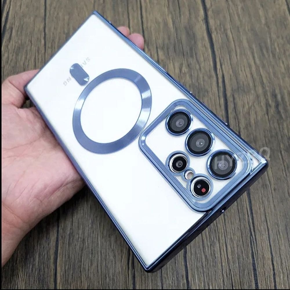 Capa Luxury Clear com Magphase para Samsung Galaxy S23 Ultra