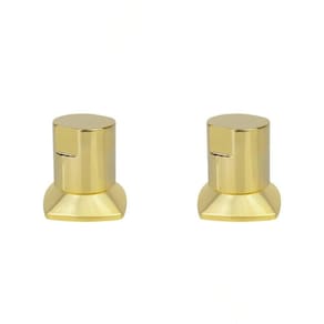 Kit 02 Und Acabamento Registro Dourado Ouro Encaixe Padrao Deca Docol 1.2 E 3.4 Docol