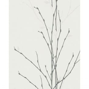 Papel De Parede Gina Galhos De Árvore Cinza 57713 Rolo 10m X 0,53m
