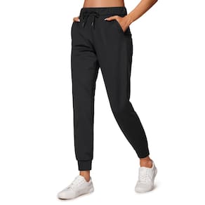 Calças de treino elástico de 4 vias CRZ YOGA para mulheres pretas