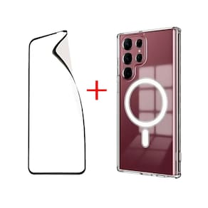 Capa e protetor de tela para Samsung S23 Ultra Magsafe