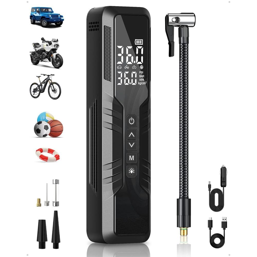 Inflador de pneus OMQ Compressor de ar portátil 150 PSI 10000mAh