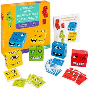 Rubik`s Cube Expression Puzzle em madeira ecológica