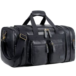 Mochila de viagem Weekender Baosha HB-21 Vegan Leather Black