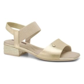 Sandália Feminina Comfortflex Salto Bloco Elástico 2455401