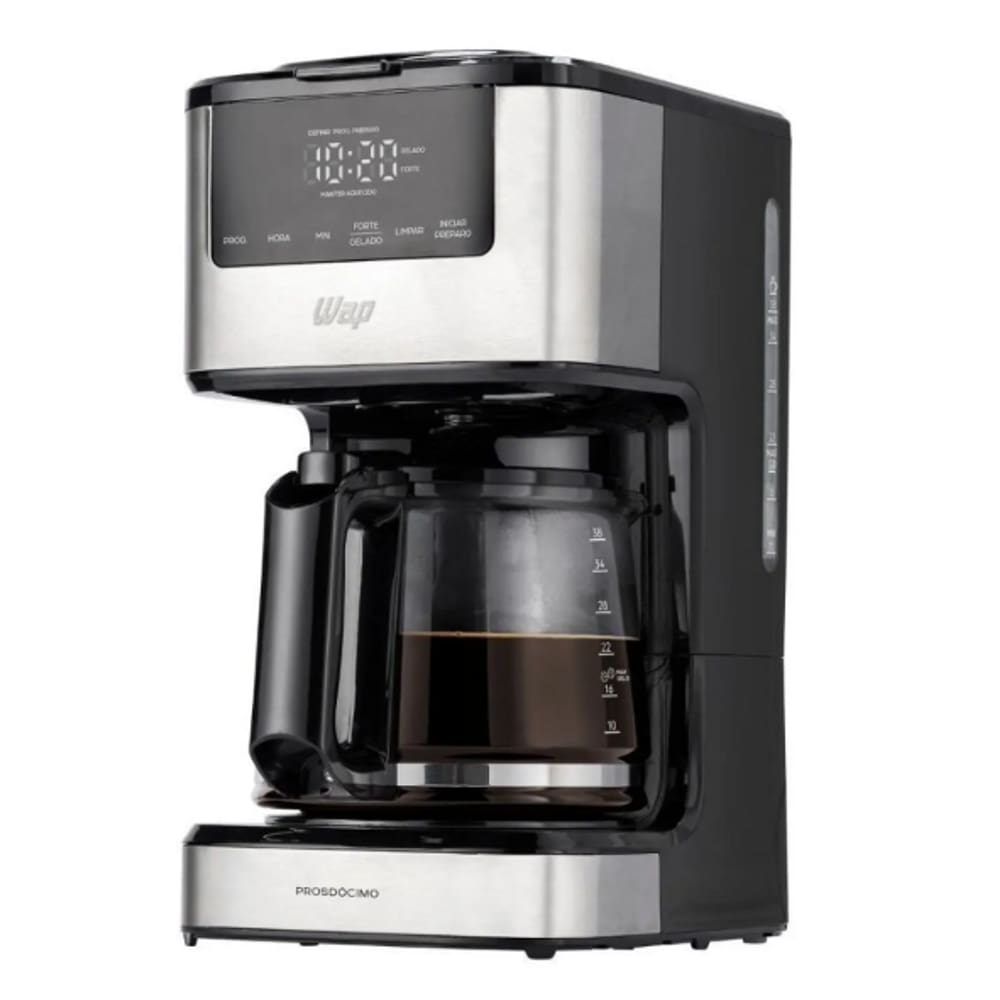Cafeteira Smart Coffee Wap Faz 38 Xicaras Painel Digital 600W 127V