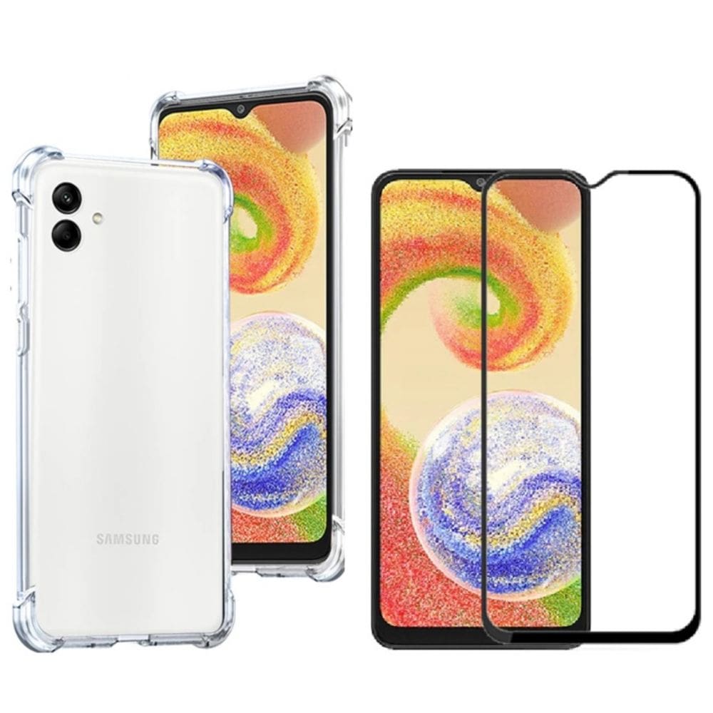 Capa anti-choque Samsung Galaxy A04 com vidro temperado