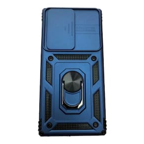 Capa de telefone Armor Anilla Antishock para Samsung A73 - Azul escuro