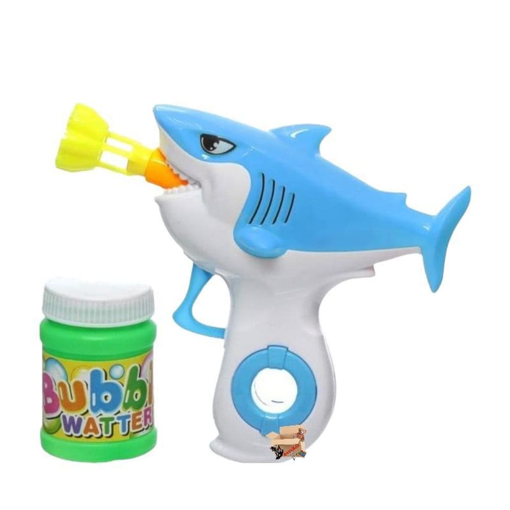 Brinquedo Pistola Lança Bolhas De Sabão Tubarão - À Fricção