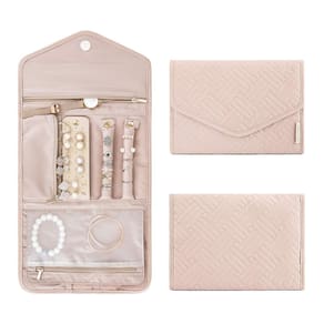 Bolsa organizadora de joias BAGSMART Travel Roll Soft Pink