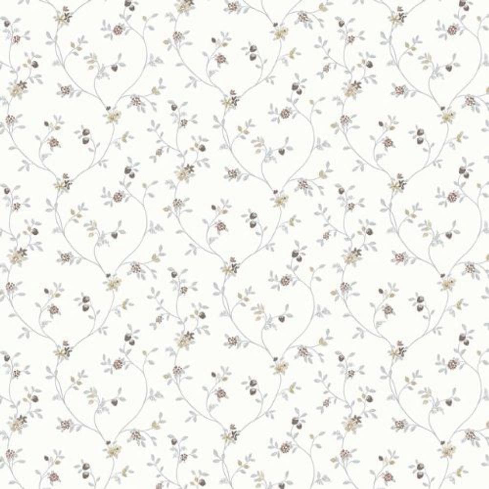 Papel De Parede Happy Floral Branco 12331
