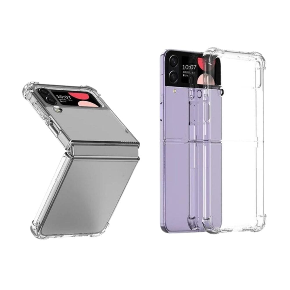 Capa Galaxy Z Flip 4/3 5G transparente em TPU transparente anti-choque