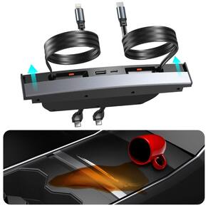 Hub USB LANSAN para carregador rápido à prova d`água Tesla Model 3 modelo Y