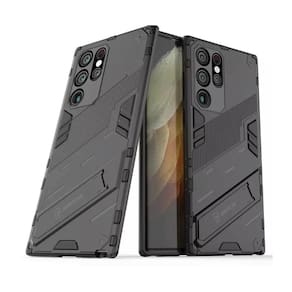 Capa antichoque Samsung S22 Ultra à prova de choque cinza escuro